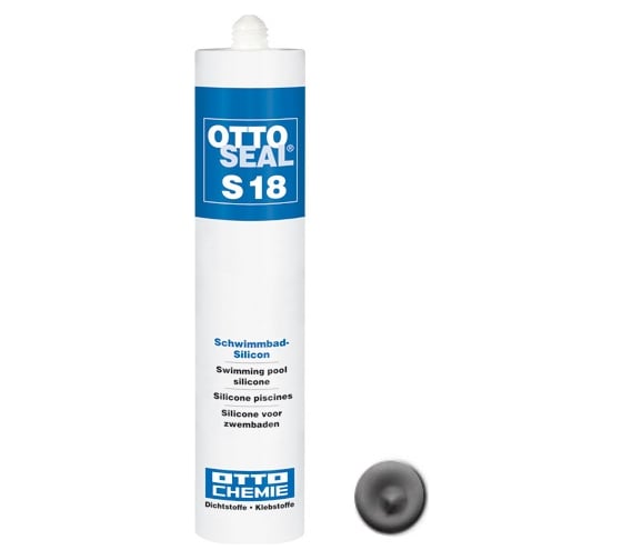 Изображение товара Профессиональный силиконовый герметик OTTO-CHEMIE серый, 310 мл S18/C02