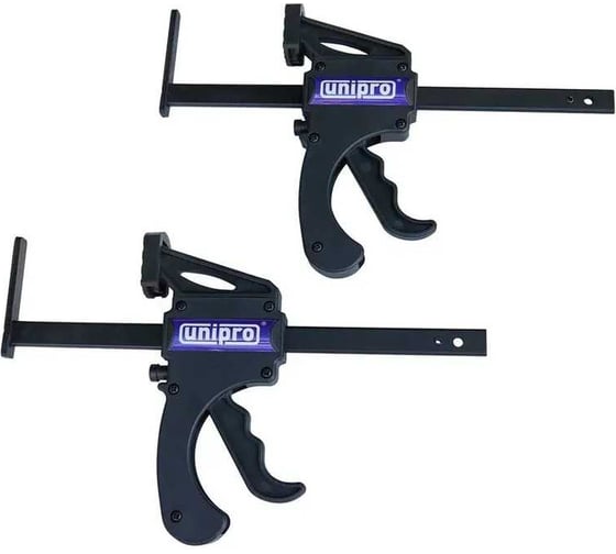 Изображение товара Комплект 2 шт быстрозажимных струбцин для шин к погружным пилам Unipro 16601