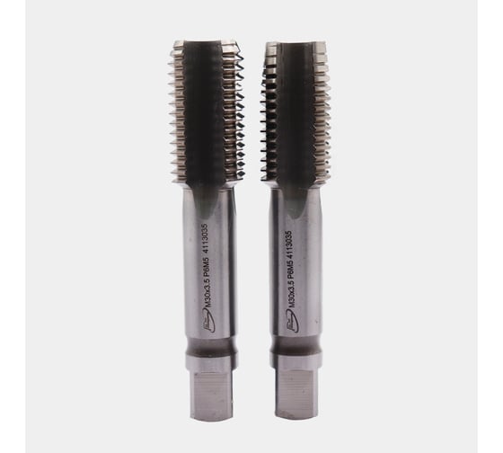 Изображение товара Метчик машинно-ручной РОСИНСТРУМЕНТ М 30,0x3,5 комплектный 2 шт. ГОСТ 3266-81 Р6М5 4113035