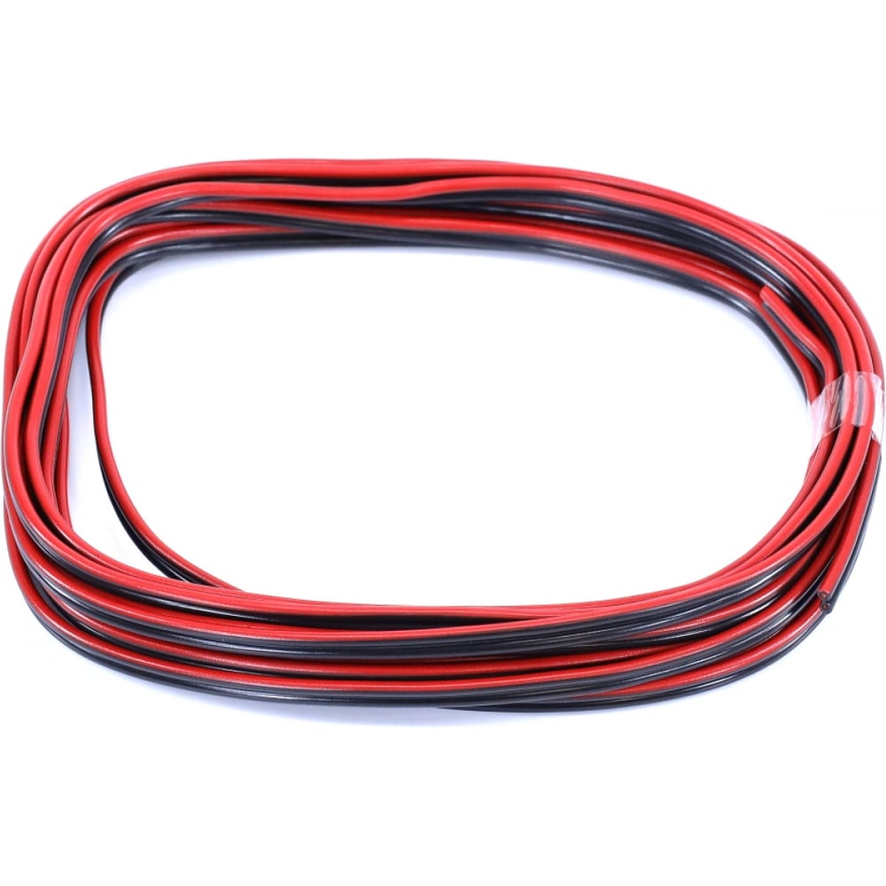 Изображение товара Кабель акустический VOLTON ШВПМ 2x0,75 мм2, красно-черный, медный 5 метров VLT20755