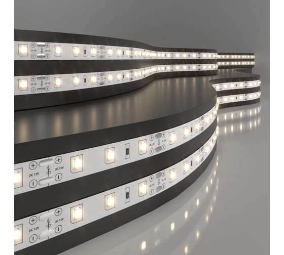 Изображение товара Светодиодная лента Elektrostandard SLS 01 CW IP20 набор 5m 2835 12V 60Led 4.8W 3300K теплый белый a049836