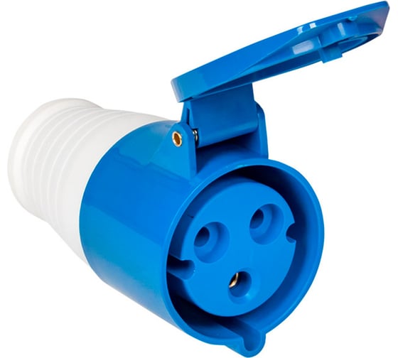 Изображение товара Установочные изделия ЕТР Шт.соед. 213 Розетка 2Р+РЕ 16А 220В ip44 67412