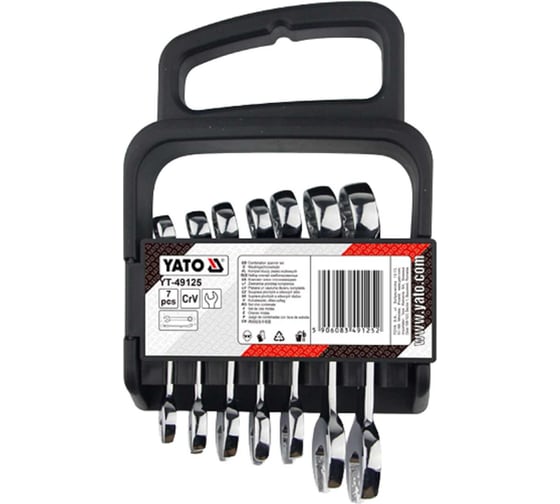Изображение товара Набор комбинированных гаечных ключей YATO 7 шт. YT-49125