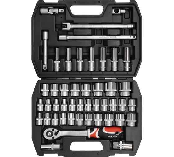 Изображение товара Набор насадок YATO 1/2" 46шт. YT-3877