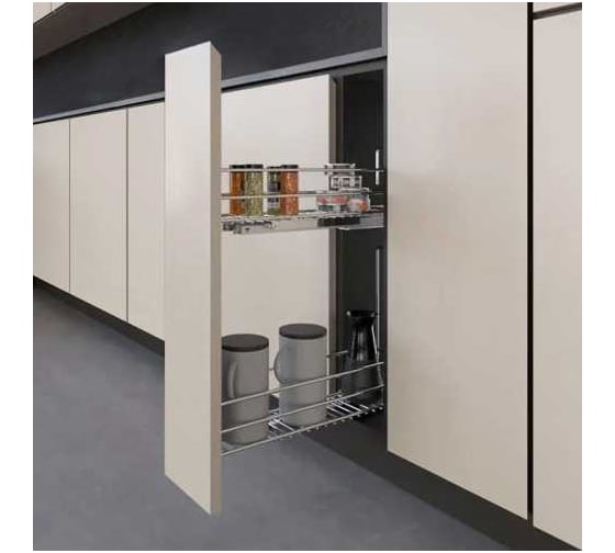 Изображение товара Сетка INOXA Trend в базу 200 выдвижная с доводчиком, отделка хром 10L05/20-45PCR