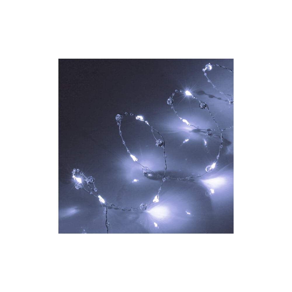 Изображение товара Гирлянда для дома Серпантин Льдинка на батарейках 2 м 20 LED 3 режима IP-20 белый