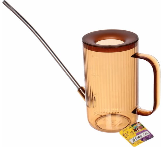 Изображение товара Лейка для растений Добросад "Niagara Falls" 1 л, с прикорневым поливом, медовый 781-007