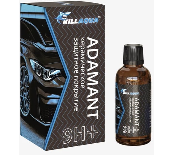 Изображение товара Керамическое покрытие для автомобиля killaqua Adamant 9H+, 30 мл ADMN30