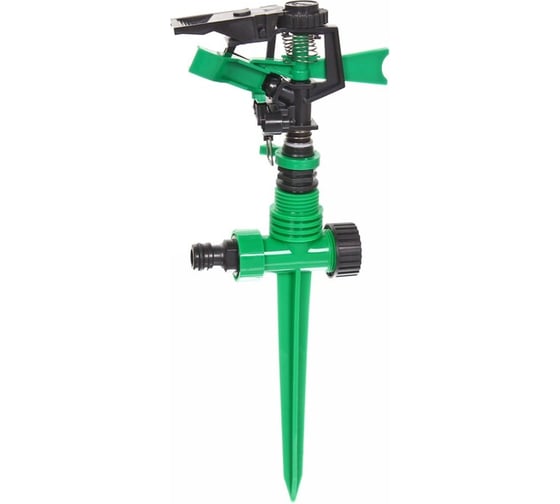 Изображение товара Разбрызгиватель Добросад "Грин" на колышке, импульсный, круговой, 30 см, б/с 720-519