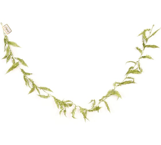 Изображение товара Украшение новогоднее Серпантин "Сияющий папоротник" 1,80 м, Салатовый 196-0459