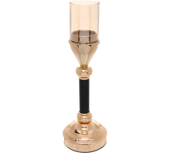 Изображение товара Подсвечник Серпантин "BOHEMIA" 35*12*12 см, Золото/черный 114-464