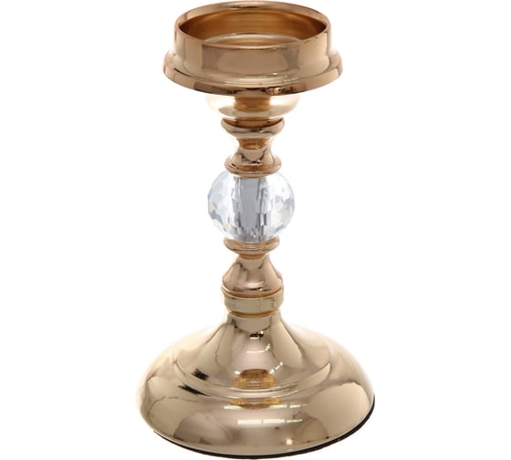 Изображение товара Подсвечник Серпантин "CRYSTAL" 18*11,5*11,5 см, Золото 114-472
