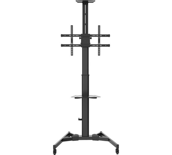 Изображение товара Мобильная стойка для ТВ Digis DSM-P264CH 37-70" до 50 кг, VESA до 600x400 мм, наклон -10/+10, безинструментальная регулировка высоты ТВ, полки для камеры и источников, поворот в портретное положение (90) 0 36577
