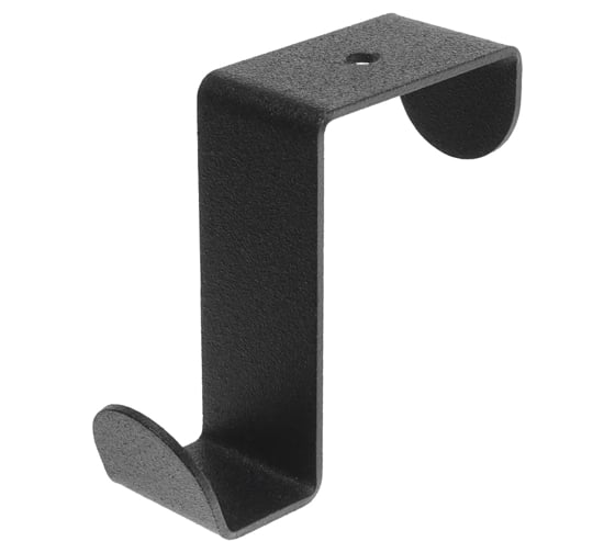 Изображение товара Держатель для хранения одежды REXANT в стиле лофт, крепление на дверь, 3 штуки, черный 38-0711