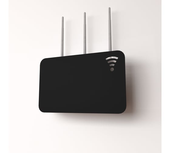 Изображение товара Настенный держатель для хранения роутера REXANT с регулировкой размеров, черный 38-0713