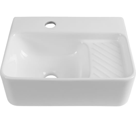 Изображение товара Раковина керамическая подвесная Aquanet COMFORT-1 400x310x130 с отв.под смеситель, белый (326027) 00326027