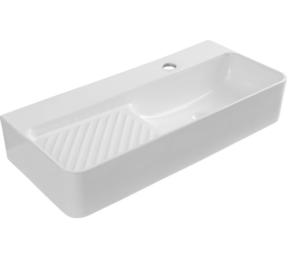 Изображение товара Раковина керамическая подвесная Aquanet COMFORT-4 700x305x130 с отв.под смеситель, белый (326054) 00326054
