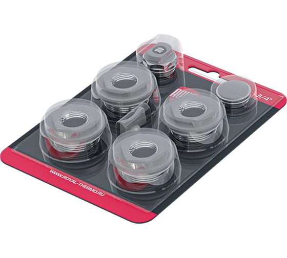 Изображение товара Комплект монтажный ROYAL THERMO 1x1/2 серебристый НС-1614216