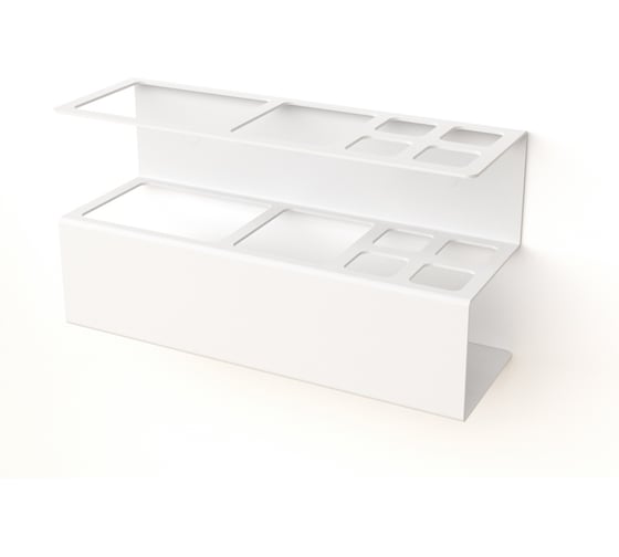 Изображение товара Держатель для хранения зубных щеток и аксессуаров для ванны REXANT белый 38-0704