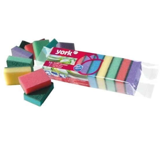 Изображение товара Кухонная губка YORK Джамбо 10 шт. 030030