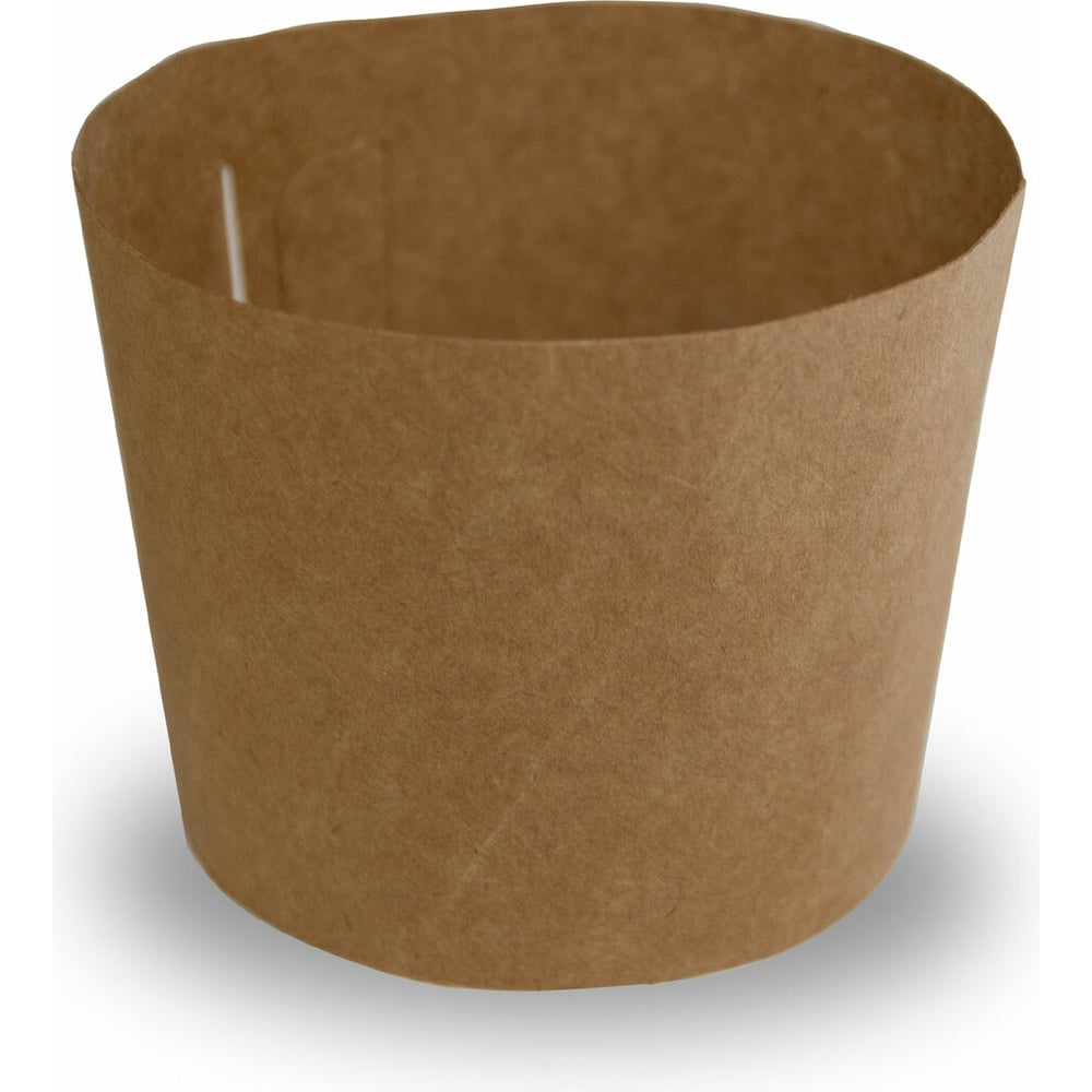 Изображение товара Универсальная манжета на стакан из картона 100 шт КРАФТ