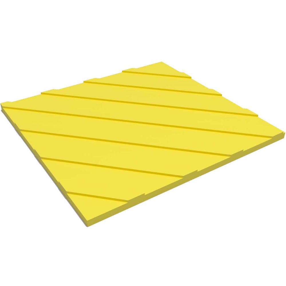 Изображение товара Тактильная плитка ТЕХНОЛОГИЯ 300x300x20 с диагональными рифами желтая