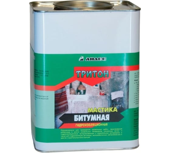 Изображение товара Битумная мастика Анлес Тритон 3 л 70232