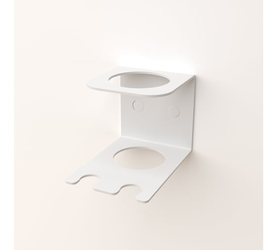 Изображение товара Держатель для хранения электрических зубных щеток и насадок REXANT монтаж без сверления, белый 38-0716