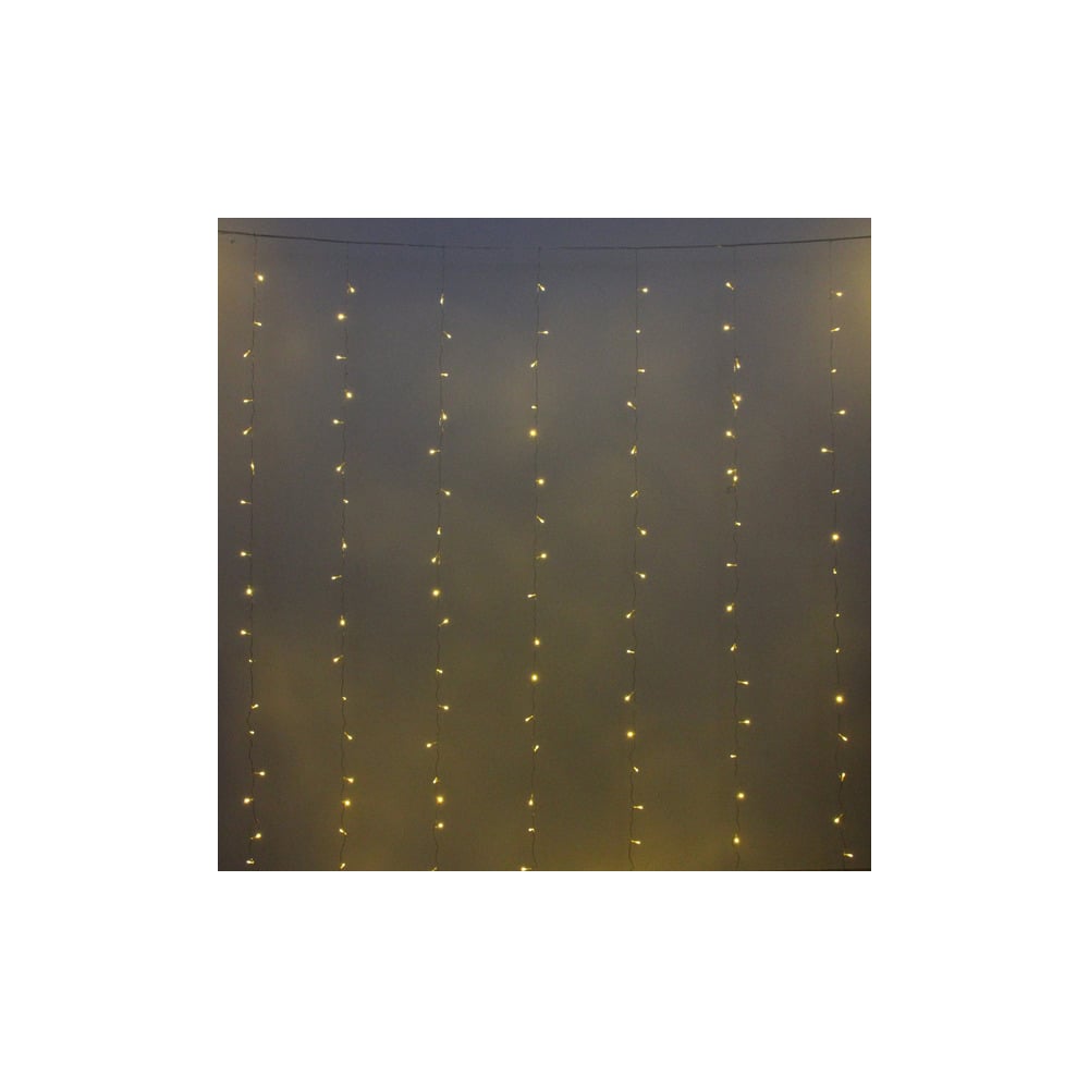 Изображение товара Гирлянда для дома Серпантин ЗАНАВЕС 3м 2,5м 240 LED теплый белый IP-20