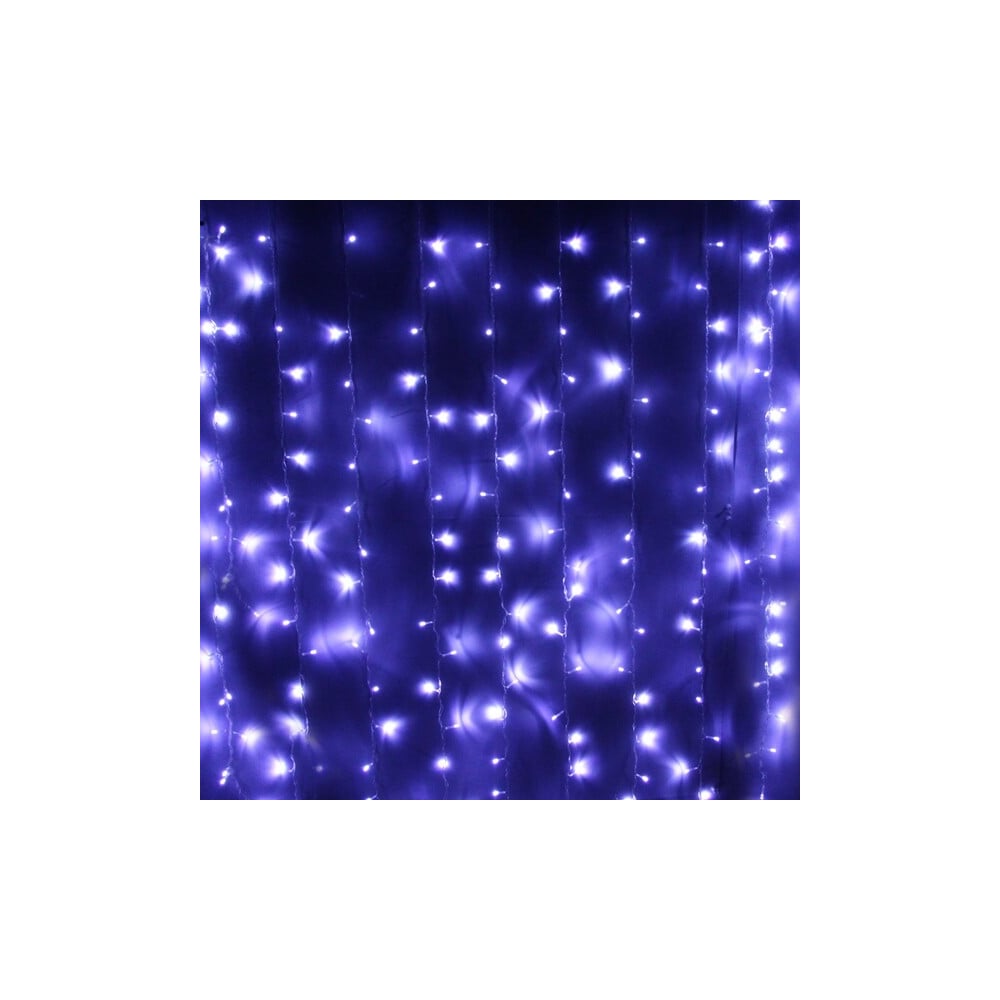 Изображение товара Гирлянда для дома Серпантин ЗАНАВЕС ш1,5* в2,5 м 360 ламп LED, прозрачный провод, 8 режимов, IP-20, Белый (возможность соединения) 131-028