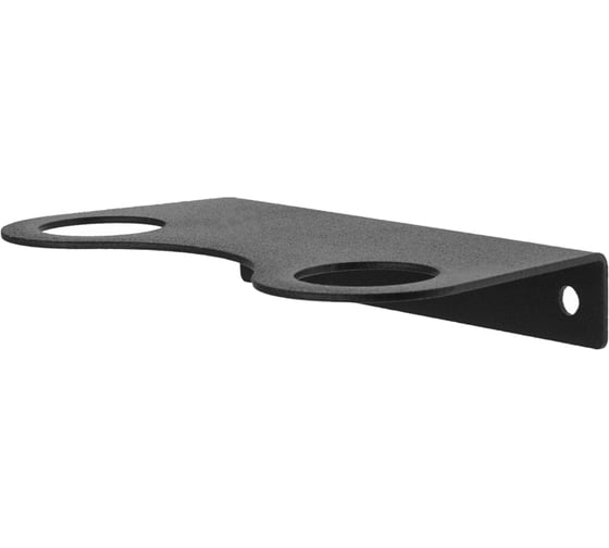 Изображение товара Держатель дозатора для жидкого мыла и шампуней REXANT на 2 флакона настенный, черный 38-0699