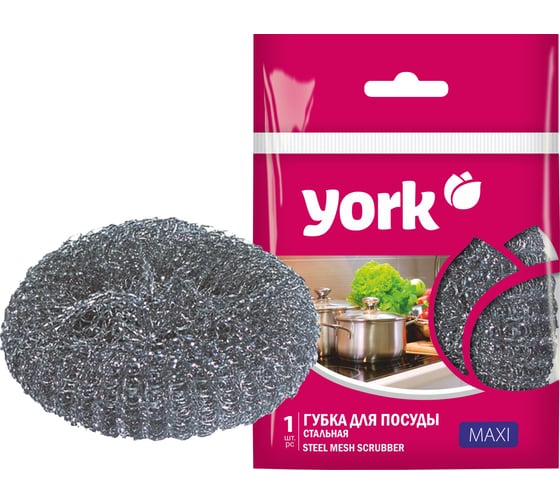 Изображение товара Губка YORK МАКСИ из нержавеющей стали 003020