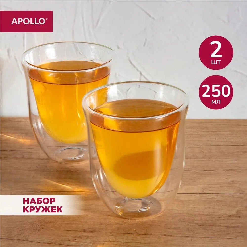 Изображение товара Набор бокалов APOLLO с двойными стенками 250 мл, 2 шт