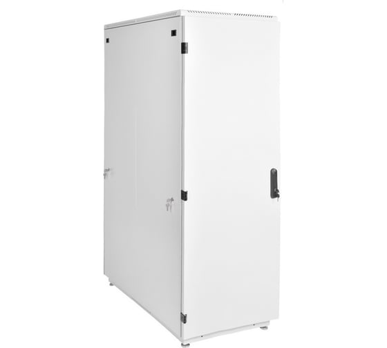 Изображение товара Телекоммуникационный напольный шкаф ЦМО металлическая дверь, серый ШТК-М-42.6.8-3ААА