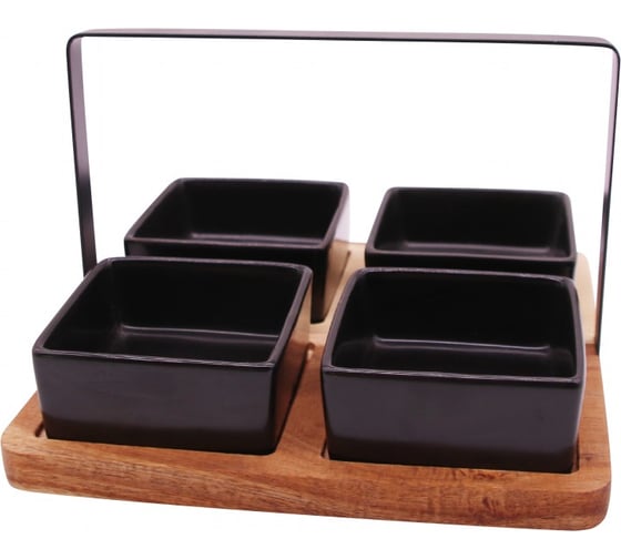 Изображение товара Менажницы APOLLO 4 шт + подставка с ручкой Alturo ALT-01