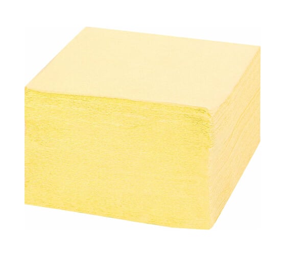 Изображение товара Бумажные салфетки ЛАЙМА 250 шт., 24х24 см, желтые пастель,100% целлюлоза 111948
