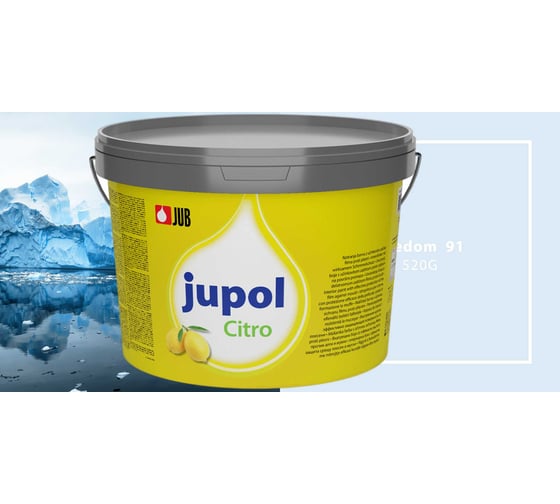 Изображение товара Краска для стен и потолков с запахом лимона JUB JUPOL CITRO 2л, цвет: 520G 1002539-520G
