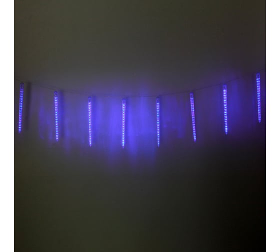 Изображение товара Гирлянда для улицы Серпантин "Сосулька" 3,0 м*42 см 288 ламп LED, IP-54, Синий (8 трубок) 725-511