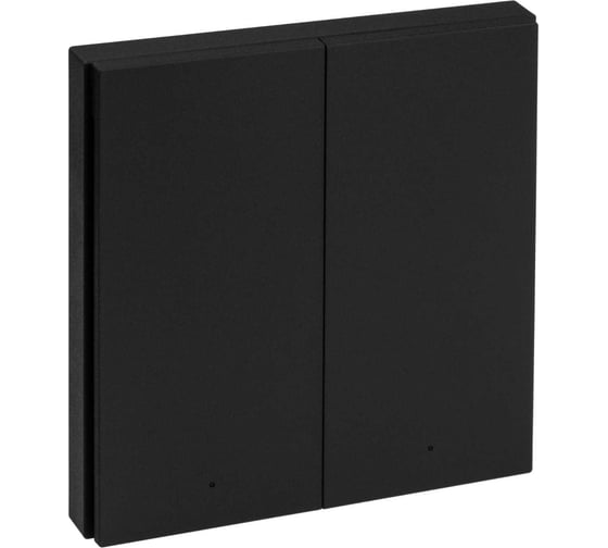 Изображение товара Беспроводной выключатель Aqara Черный H1 (двуклавишный) WRS-R02bl