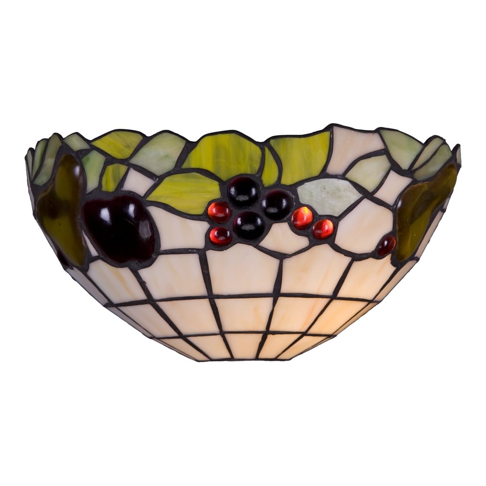 Изображение товара Бра Velante 850-801-01 бронза с разноцветным стеклом, 40 Вт E27