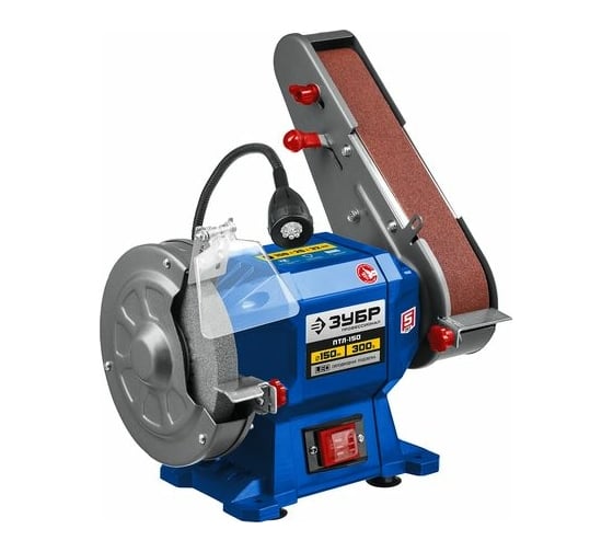 Изображение товара Заточной станок с шлифовальной лентой ЗУБР d 150 мм ПТЛ-150