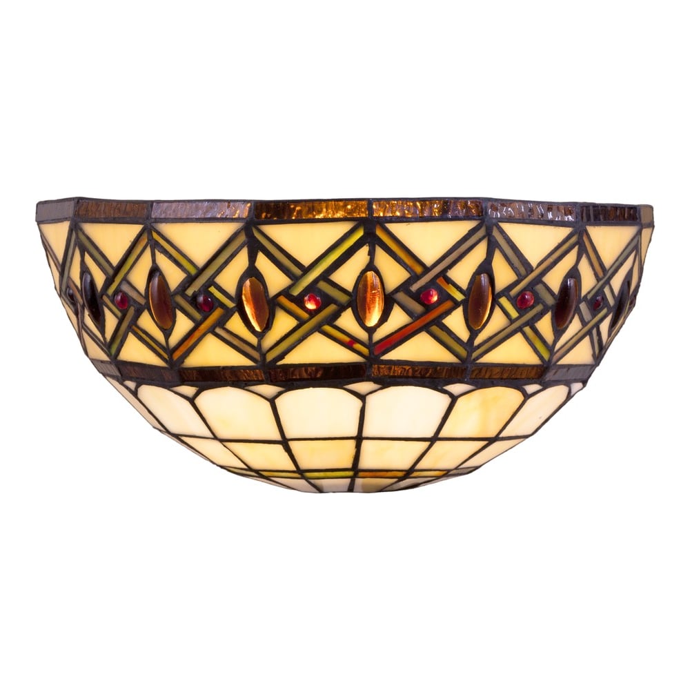 Изображение товара Бра настенное Velante 859-801-01 металл и разноцветное стекло 40 Вт