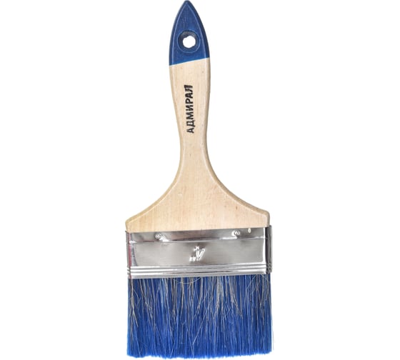 Изображение товара Плоская кисть для водных красок и лаков ZOLDER 100 х 14 мм, искусственная щетина, деревянная ручка 10016aqz