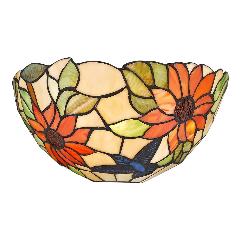 Изображение товара Настенный светильник Velante 817-801-01 бронза с разноцветным плафоном