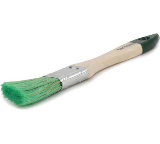 Изображение товара Плоская кисть для антисептиков и лазурей ZOLDER 25 х 10 мм, смешанная щетина, деревянная ручка 02512asz