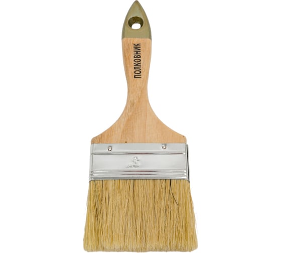 Изображение товара Плоская кисть ZOLDER Армейская Полковник 75 х 12 мм, натуральная щетина, деревянная ручка 126050а