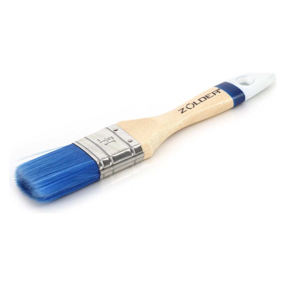 Плоская кисть для водных красок и лаков ZOLDER кисть плоская mtx 83070 искусственная щетина деревянная ручка 1 5