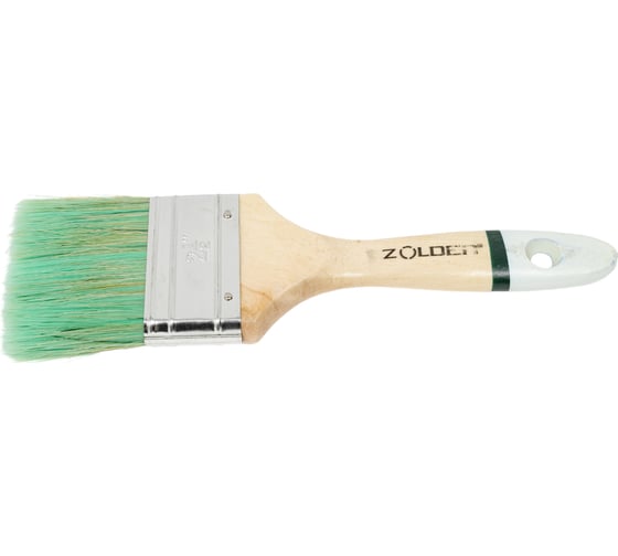Изображение товара Плоская кисть для антисептиков и лазурей ZOLDER 63 х 14 мм, смешанная щетина, деревянная ручка as06314