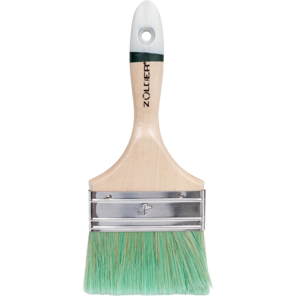 Изображение товара Плоская кисть ZOLDER 100x16 мм для антисептиков и лазурей, смешанная щетина