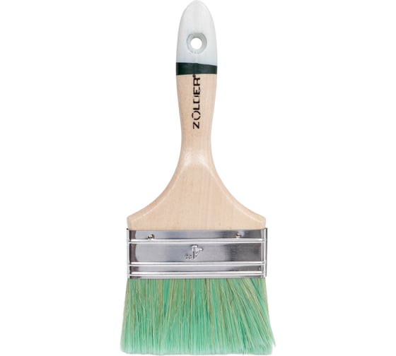 Изображение товара Плоская кисть для антисептиков и лазурей ZOLDER 100 х 16 мм, смешанная щетина, деревянная ручка as10016